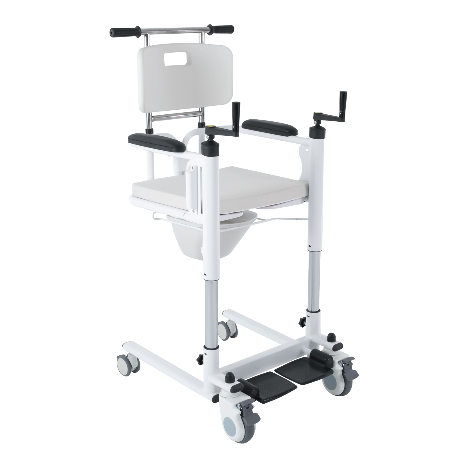 Patient Transfer Lift Wheelchair Patient Transfer Chair for Home (Manual Model)