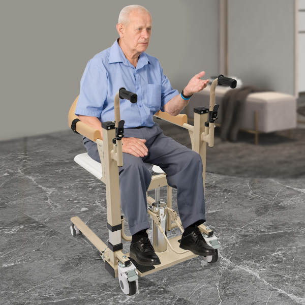 Patient Lift for Home, 180° Split Wheelchair, Portable Transport Lift, Portable Transport Lift with Potty