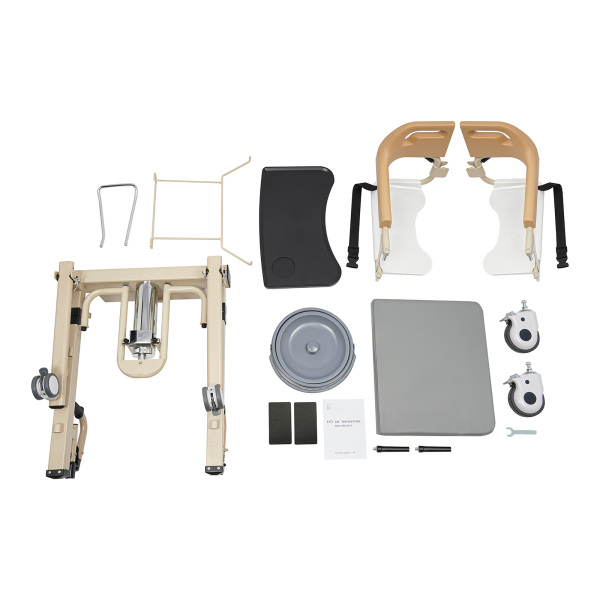 Patient Lift for Home, 180° Split Wheelchair, Portable Transport Lift, Portable Transport Lift with Potty