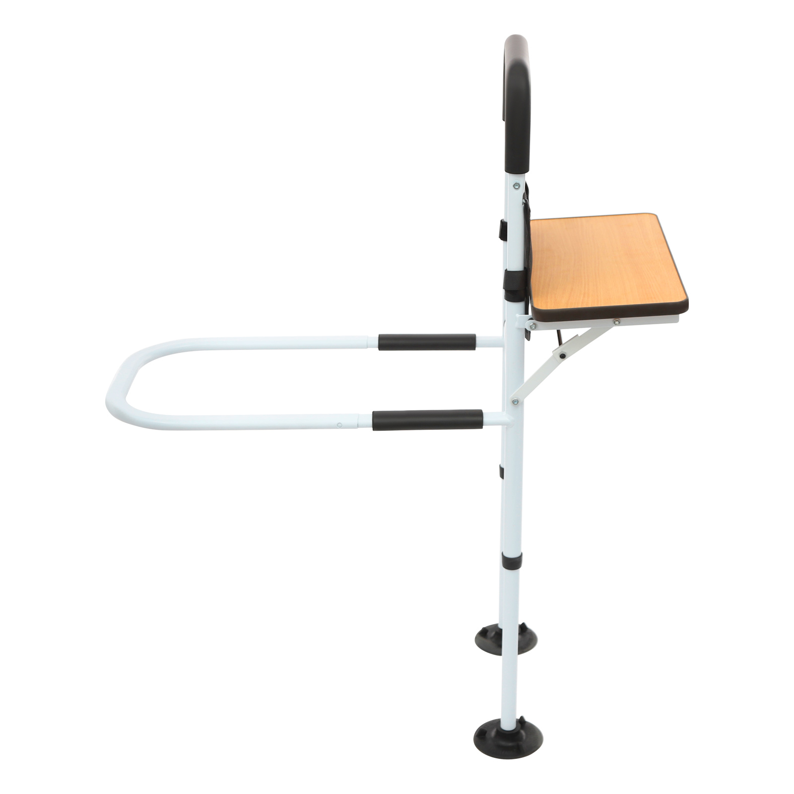 Safe Bed Rail, Height Adjustable Bed Assist Rail, Stable Bed Assist Rail for Most Beds, such as Single Beds, Double Beds