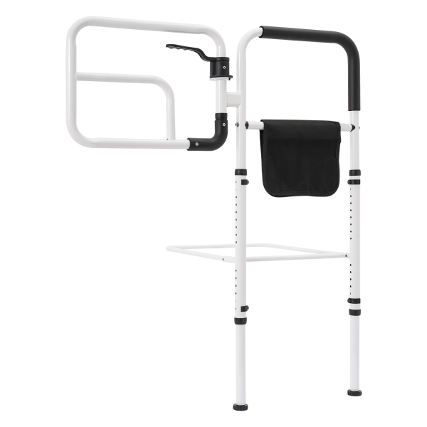 Adult Bed Rail Stand Aid, Elderly Bed Handle, Seniors Bed Grab Bar for row frame beds, flat frame beds