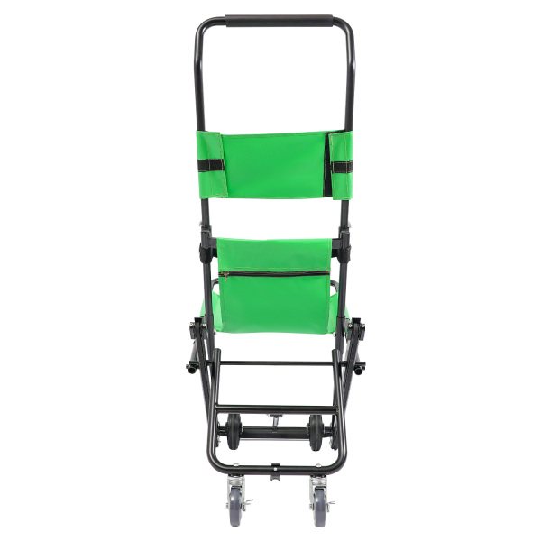 Manual Stair Chair, Foldable Emergency Stair Chair with Wheels, Portable Transport Stair Chair - Green