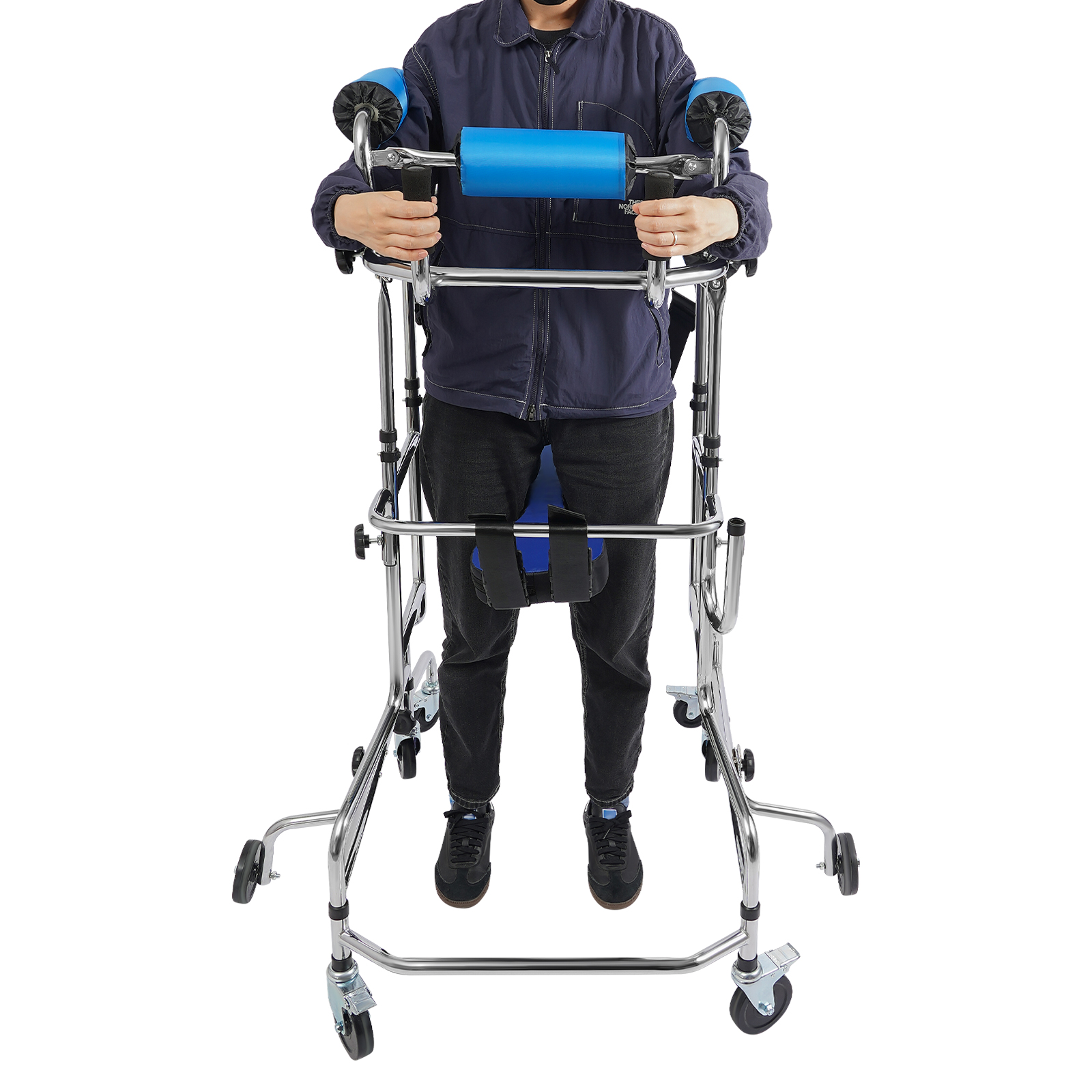 Adult Walker, Walking Aid, Standing Walker for 59.06-70.87in Mobility-Impaired Elderly, Hemiplegic Patients