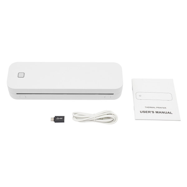 Wireless Stencil Printer, Portable Printing Machine, Thermal Stencil Printer - White