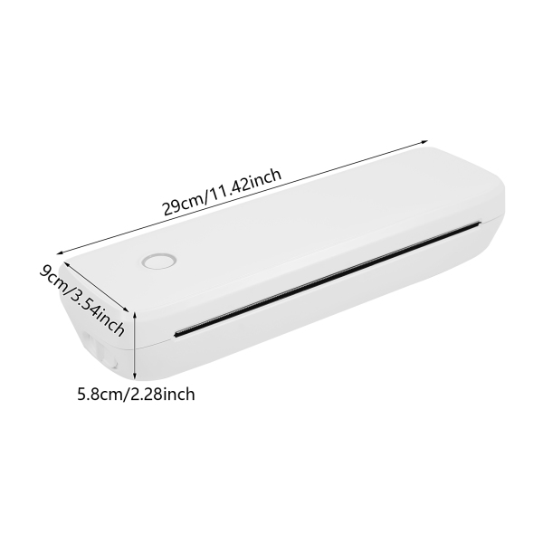 L81 Thermal Inkless Bluetooth Thermal Printer, Portable Thermal Printer, Thermal Printer - White