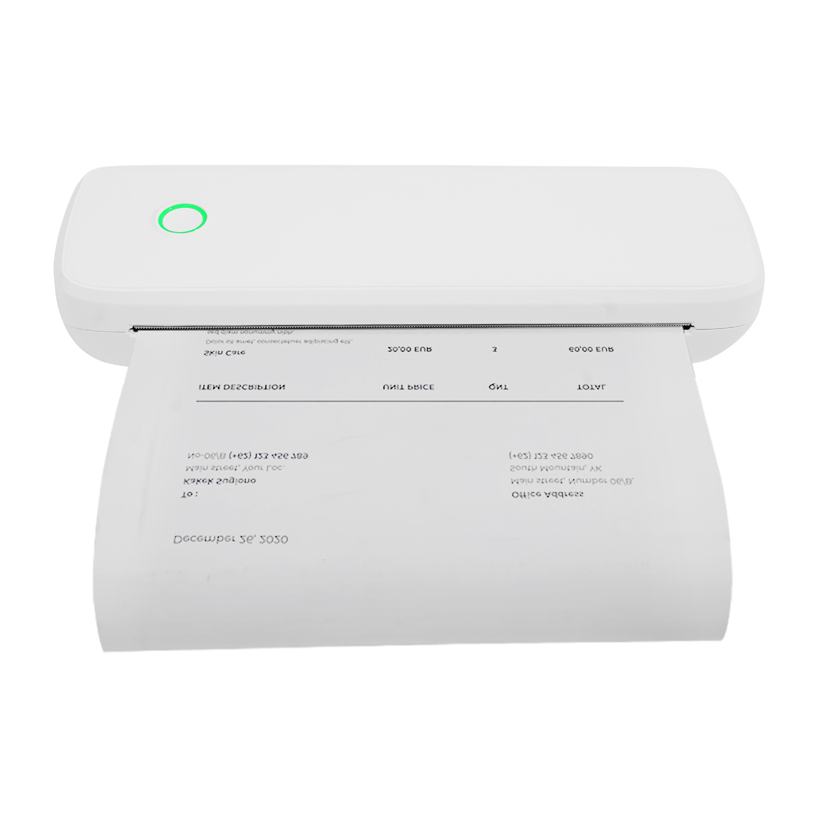 L81 Thermal Inkless Bluetooth Thermal Printer, Portable Thermal Printer, Thermal Printer - White
