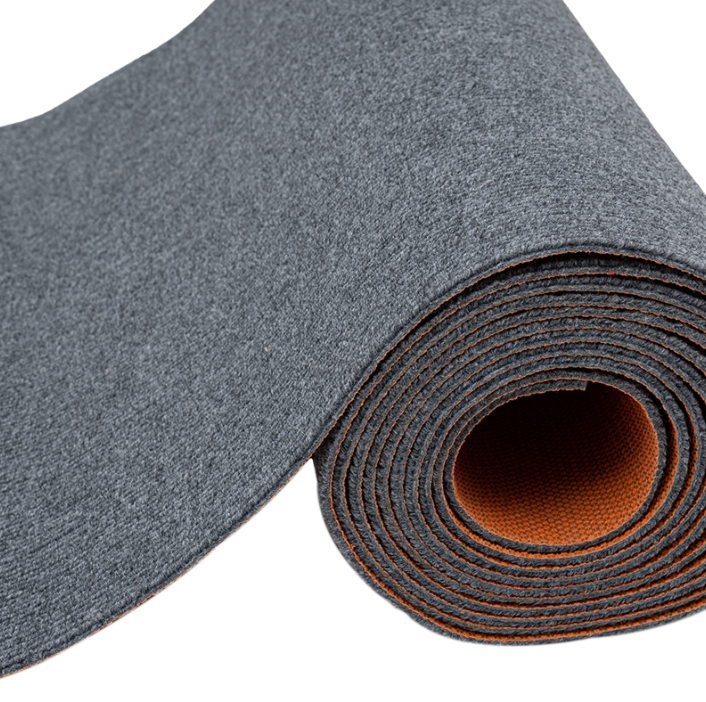 70cm*6m anti-slip floor mat, environmentally friendly and odorless, made of TPR, polyester, with ash fine stripes 70cm*6m anti-slip floor mat, environmentally friendly and odorless, made of TPR, polyester, with ash fine stripes