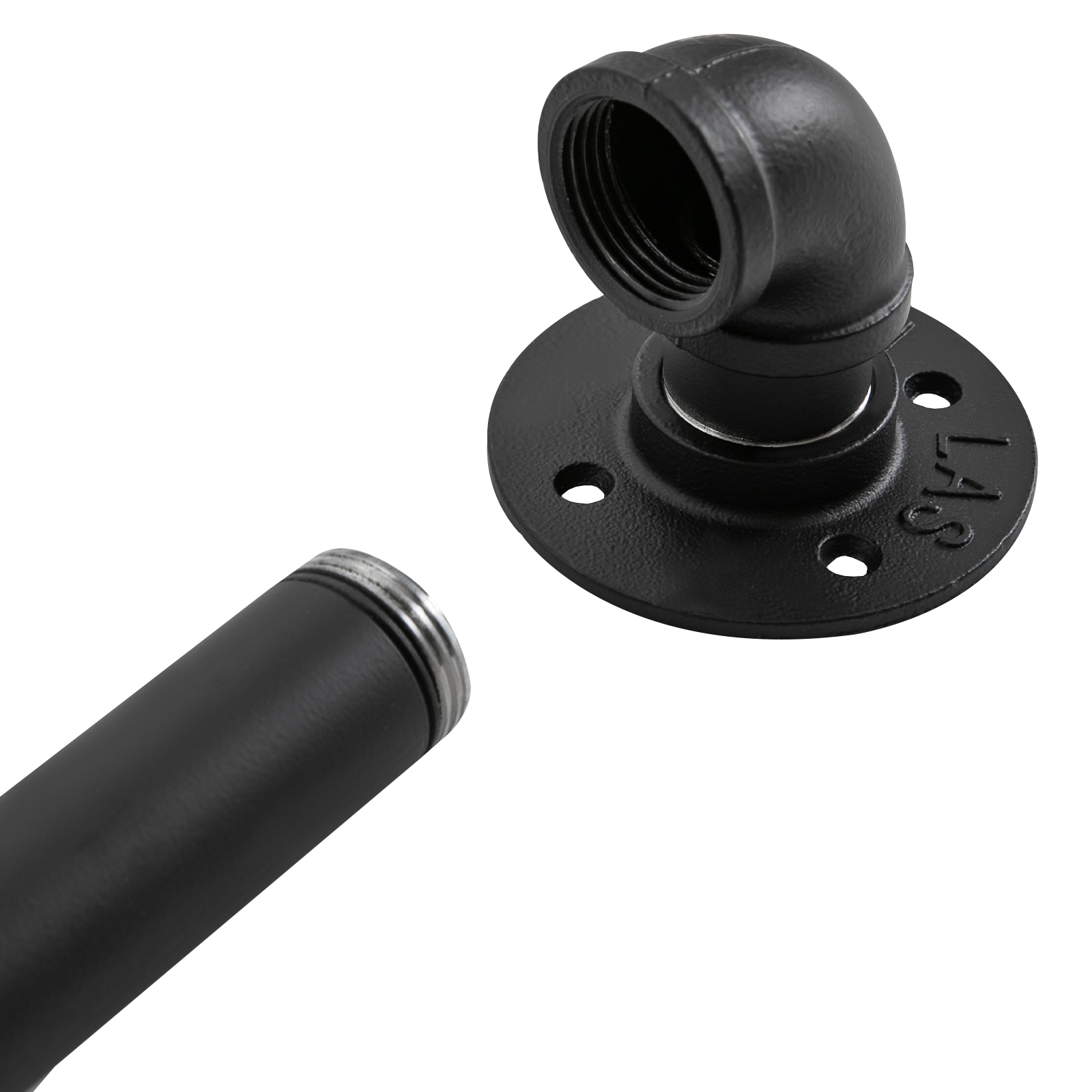 9FT Stair Handrail, Metal Staircase Handrail, Industrial Hand Rail for Installation on Stairs, Attic, Foot Railings 9FT Stair Handrail, Metal Staircase Handrail, Industrial Hand Rail for Installation on Stairs, Attic, Foot Railings