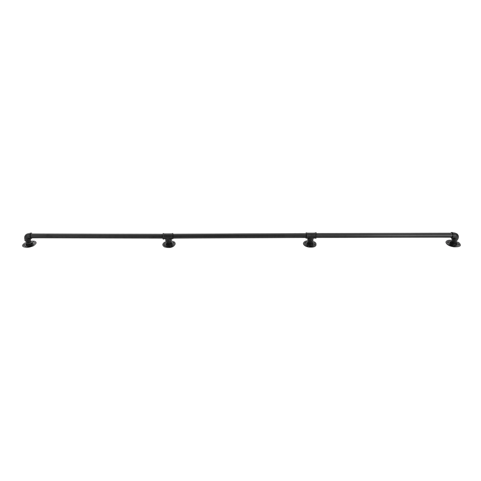 9FT Stair Handrail, Metal Staircase Handrail, Industrial Hand Rail for Installation on Stairs, Attic, Foot Railings