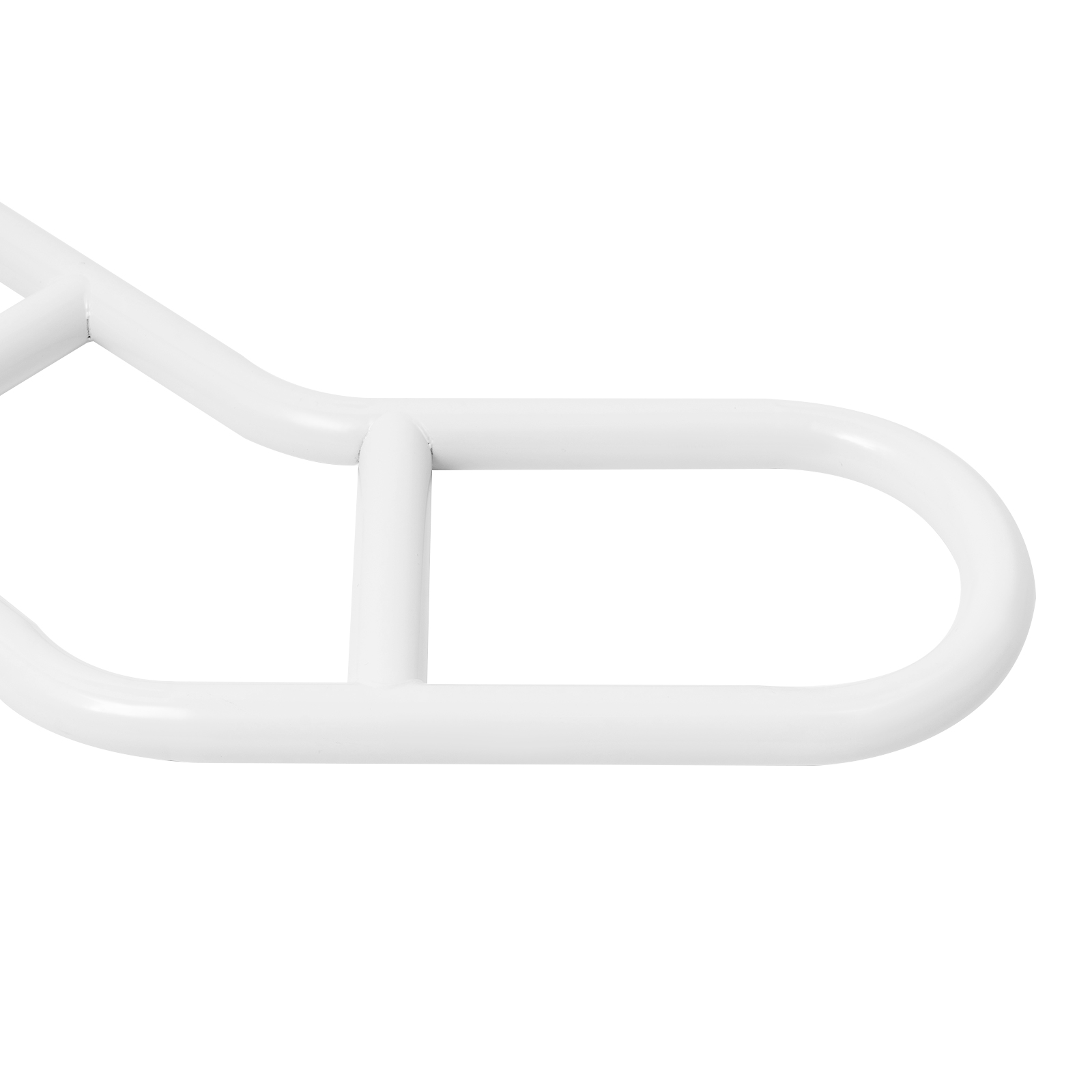 Single post railing, Exterior stair railing for stair treads, U-shaped stair railing, White Single post railing, Exterior stair railing for stair treads, U-shaped stair railing, White