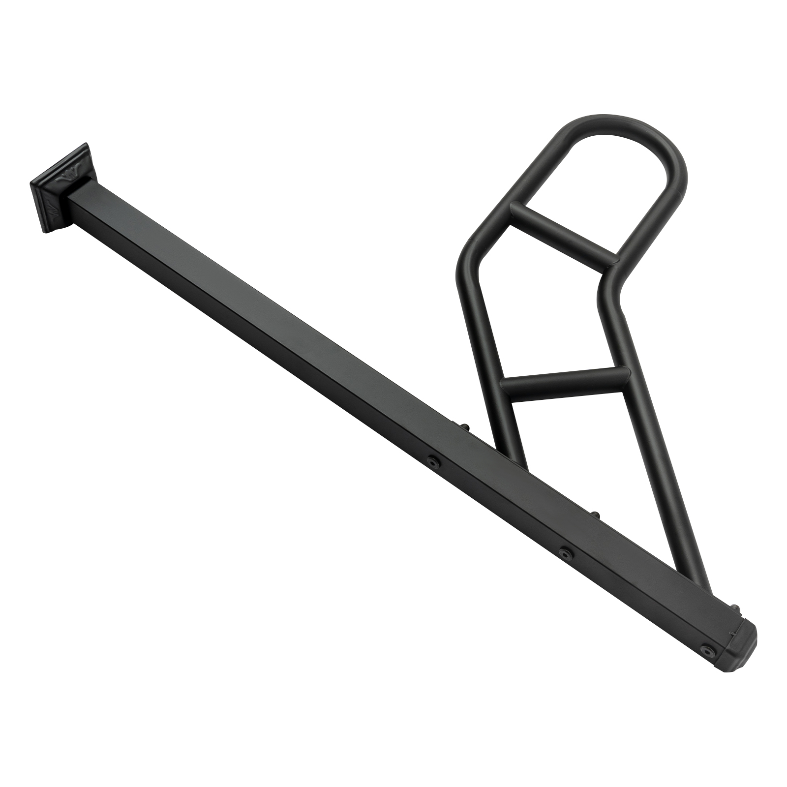 Single post railing, Exterior stair railing for stair treads, U-shaped stair railing, Black Single post railing, Exterior stair railing for stair treads, U-shaped stair railing, Black