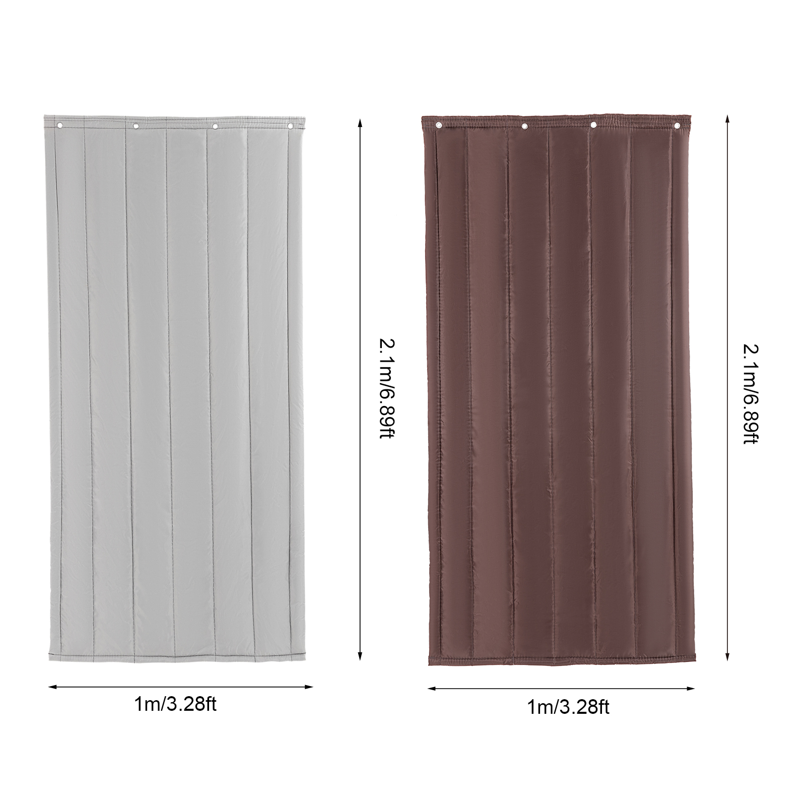 39.5*83 Inch Door Curtain - Brown Thermal Insulated Door Curtain 39.5*83 Inch Door Curtain - Brown Thermal Insulated Door Curtain
