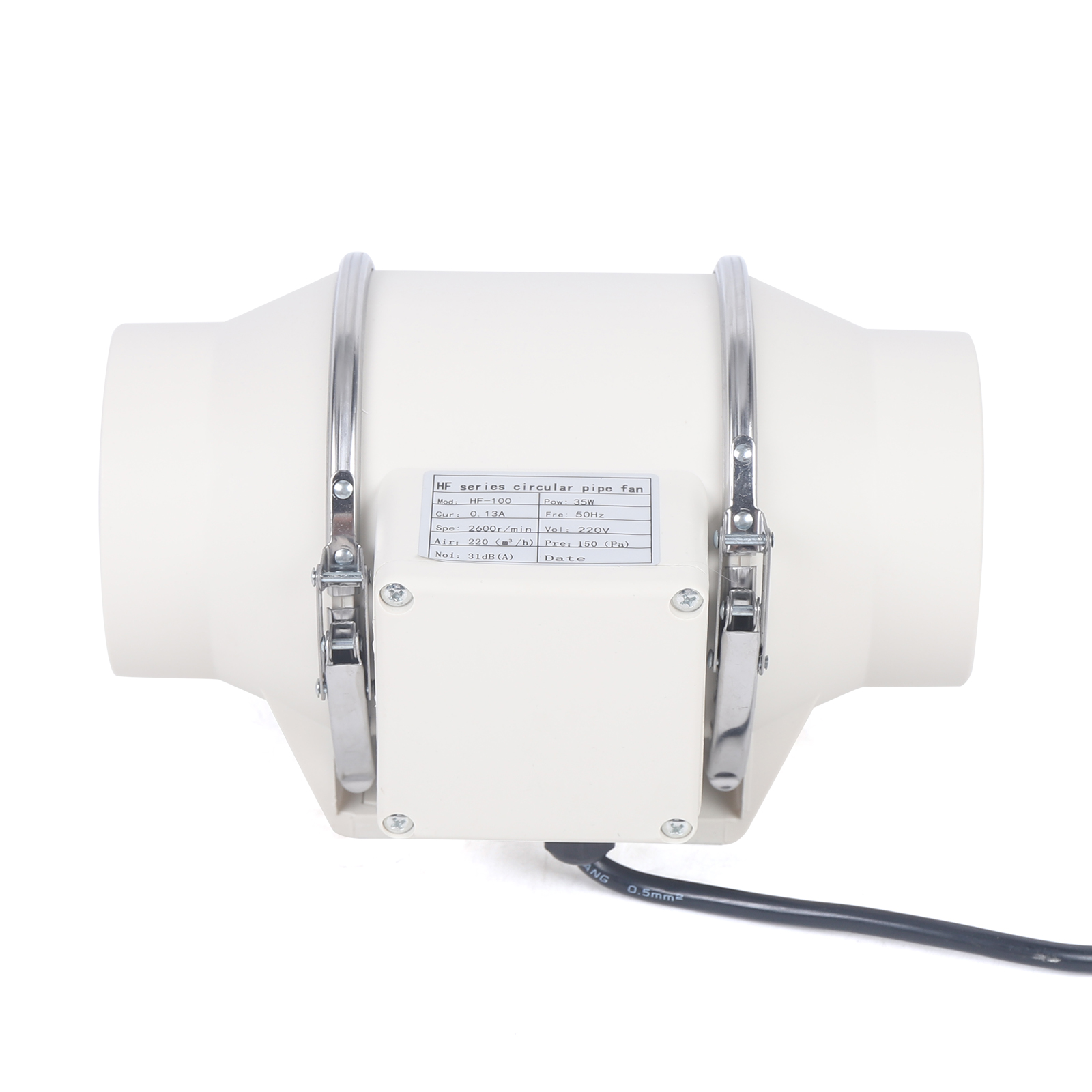 HF-100P 220V Exhaust Ventilation Fan, Air Duct Fan, Duct Ventilation Fan
