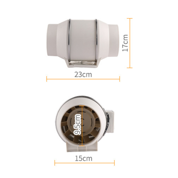 HF-100P 220V Exhaust Ventilation Fan, Air Duct Fan, Duct Ventilation Fan