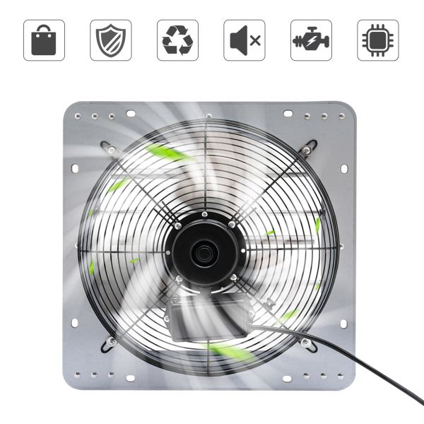 Ventilation And Exhaust Exhaust Industrial Metal Exhaust Fan Used In Warehouses Shower Rooms Factories Garages Exhaust Fan  Silver