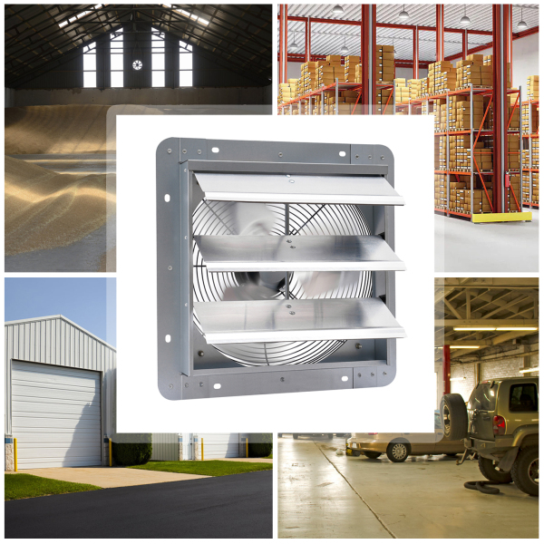 Ventilation And Exhaust Exhaust Industrial Metal Exhaust Fan Used In Warehouses Shower Rooms Factories Garages Exhaust Fan  Silver