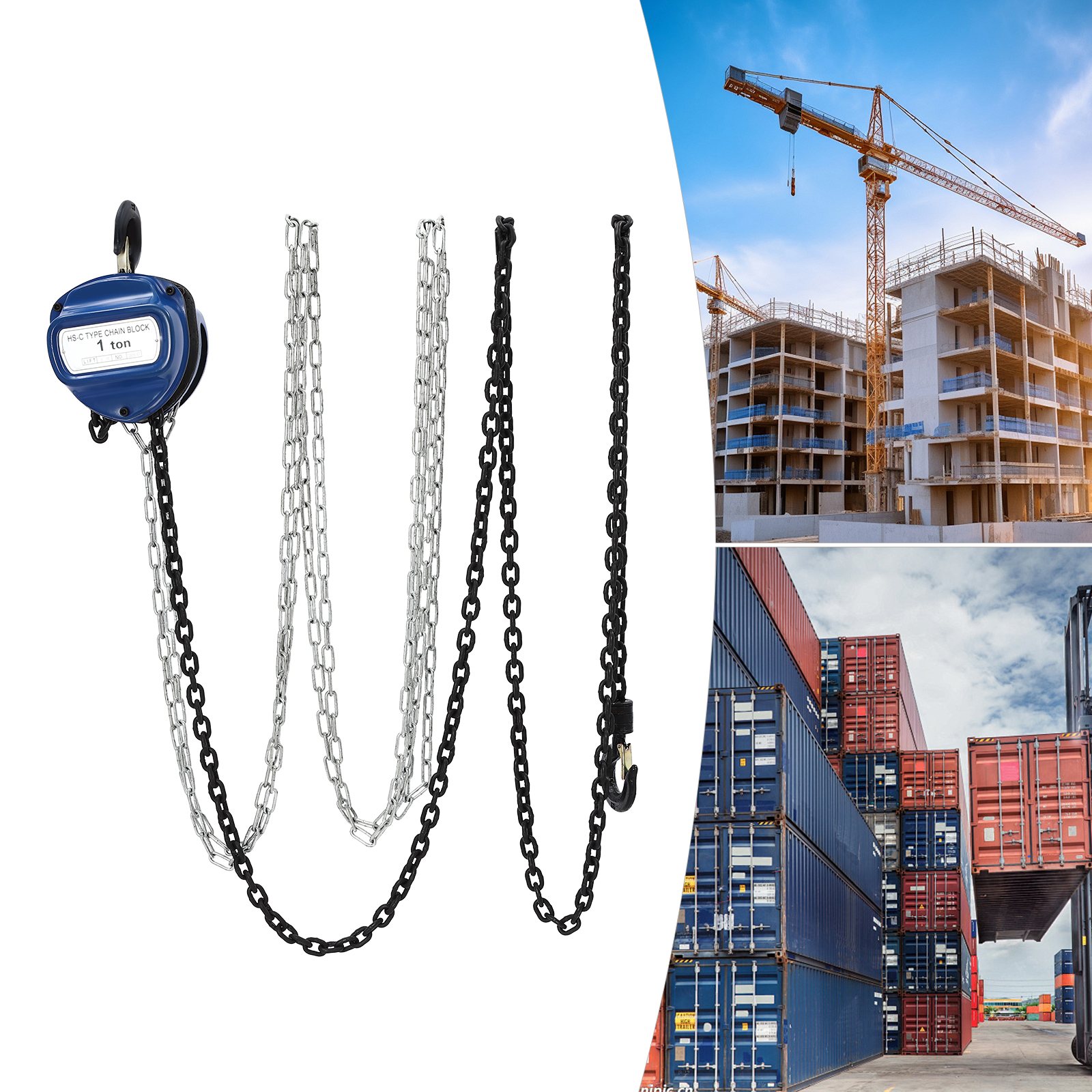 Chain Hoist, Hand Chain Hoist, Manual Hand Lift Steel Chain Block Hoist