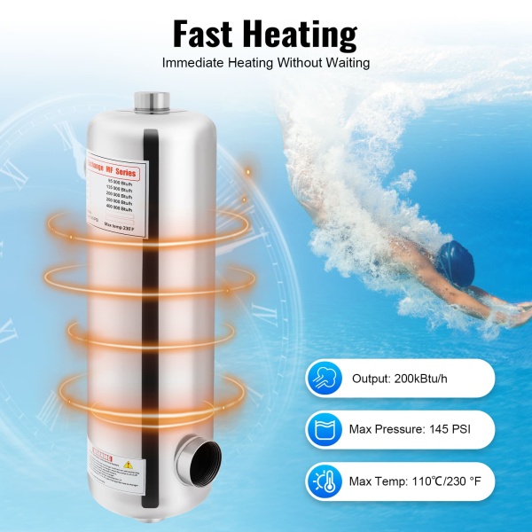 Heat Exchanger, Swimming Pool Heat Exchanger, Pool Heater