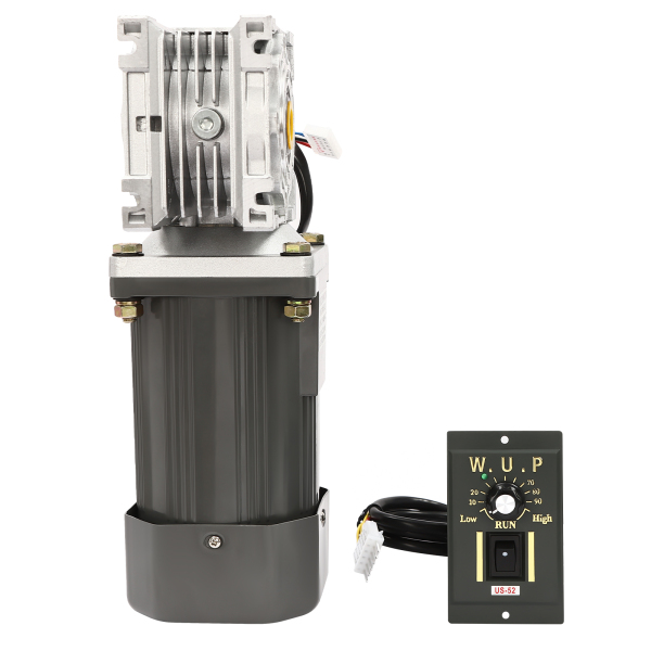 180W Worm Geared Motor with Speed Controller Powerful Electric Motor Gear Motor Adjustable Speed Pure Copper Coil for CNC Equipment Mechanical Equipment