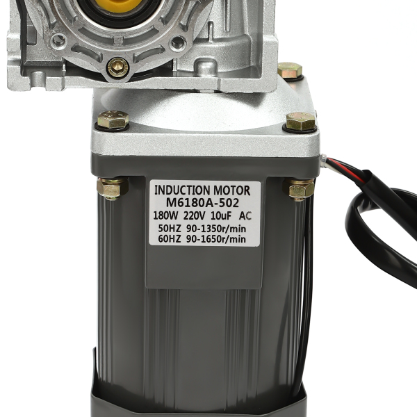 180W Worm Geared Motor with Speed Controller Powerful Electric Motor Gear Motor Adjustable Speed Pure Copper Coil for CNC Equipment Mechanical Equipment