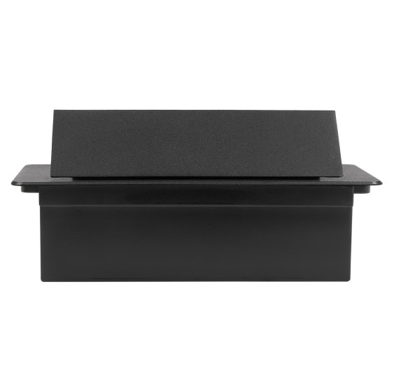 Pop-up socket with 2 USB, foldable, for kitchen/desk/workbench, black Pop-up socket with 2 USB, foldable, for kitchen/desk/workbench, black