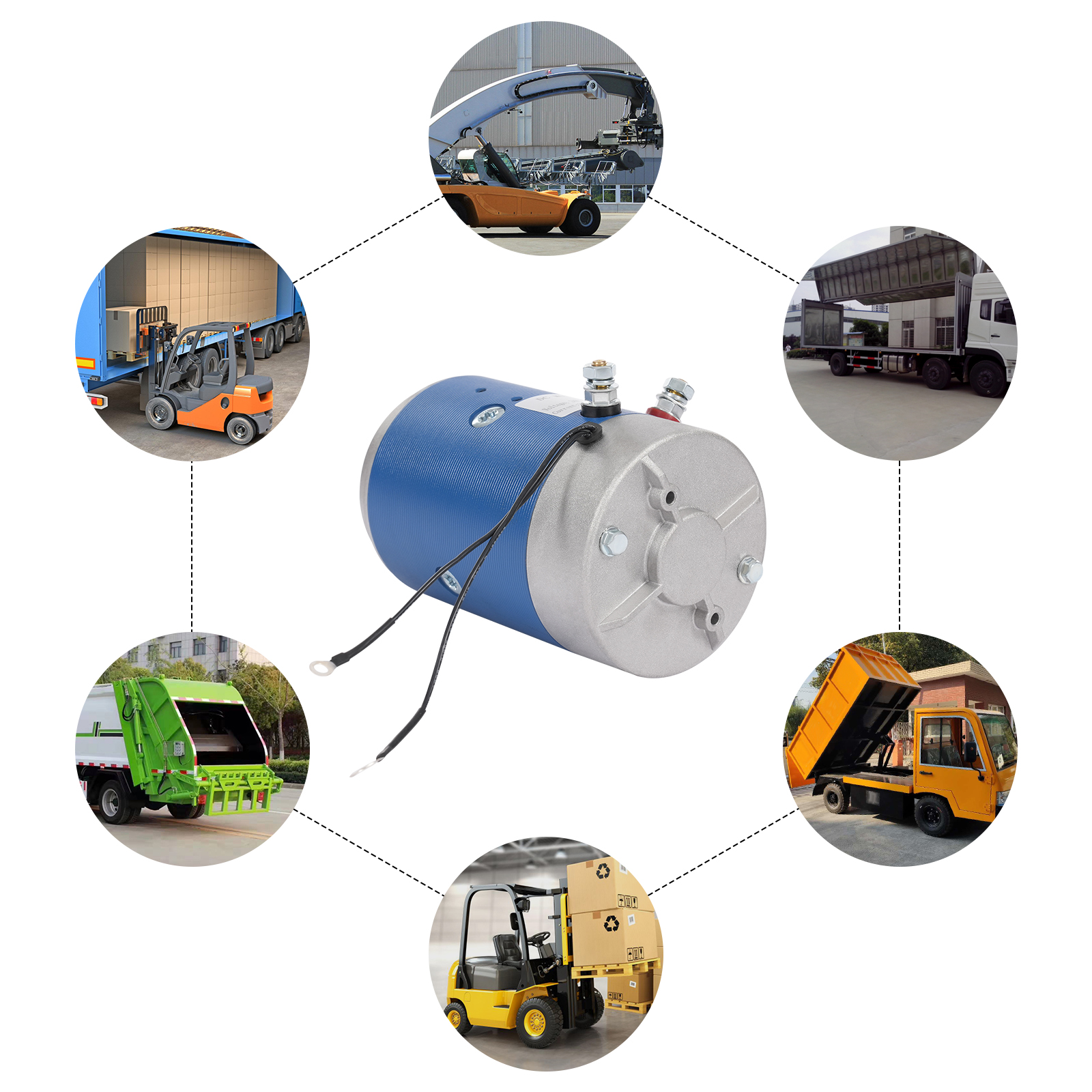 DC motor forklift motor 2.2KW-24V DC-Motor mit hoher Leistung, DC motor forklift motor 2.2KW-24V DC-Motor mit hoher Leistung,