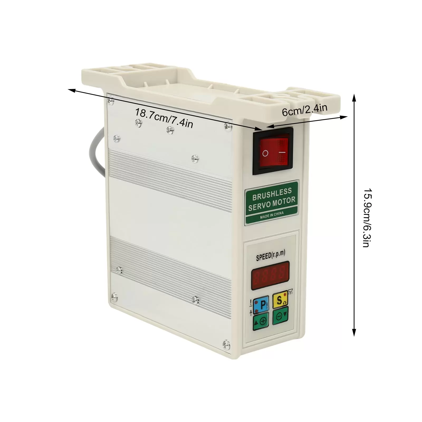 Industrial Sewing Machine Motor - For Industrial Sewing Machine, 600W - Brushless Quiet Motor for Sewing Machine 6N.m