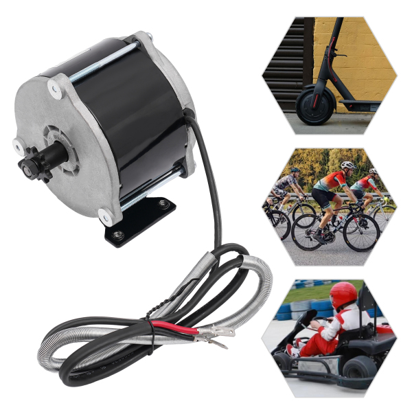 500W 24V Electric Gear Reduction Motor, Brushed Motor Reducer for Electric Bike, Brushed DC Motor