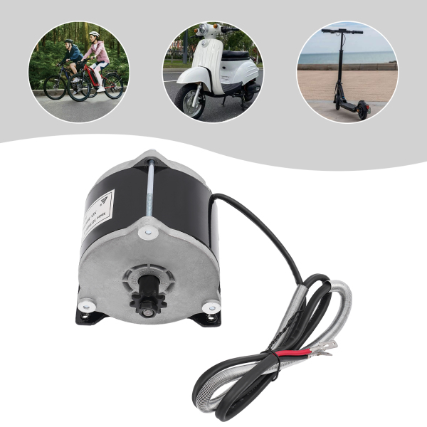 500W 24V Electric Gear Reduction Motor, Brushed Motor Reducer for Electric Bike, Brushed DC Motor