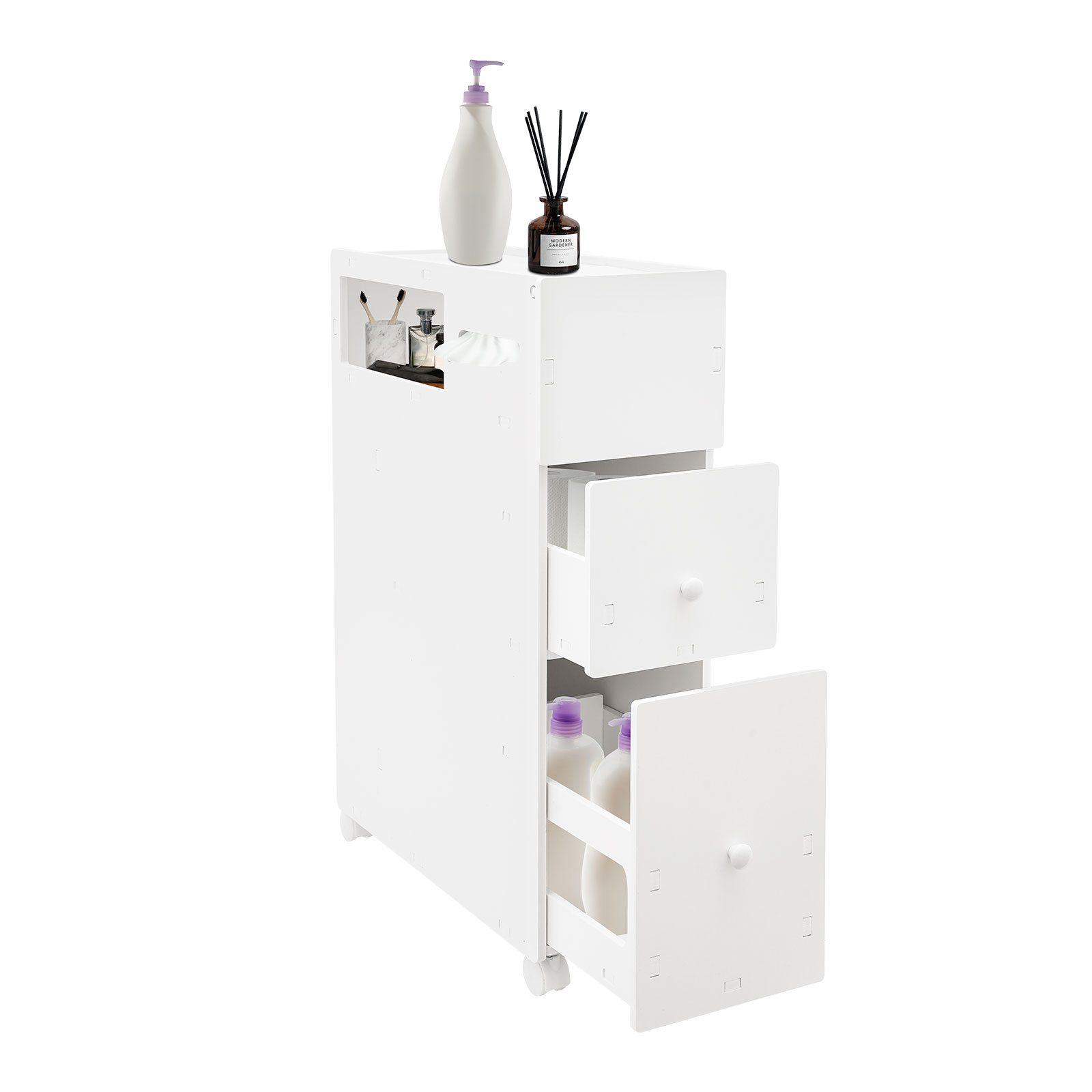 Toilet side cabinet-white BG231 large size