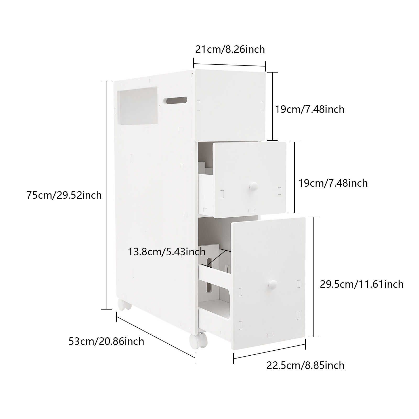 Toilet side cabinet-white BG231 large size Toilet side cabinet-white BG231 large size