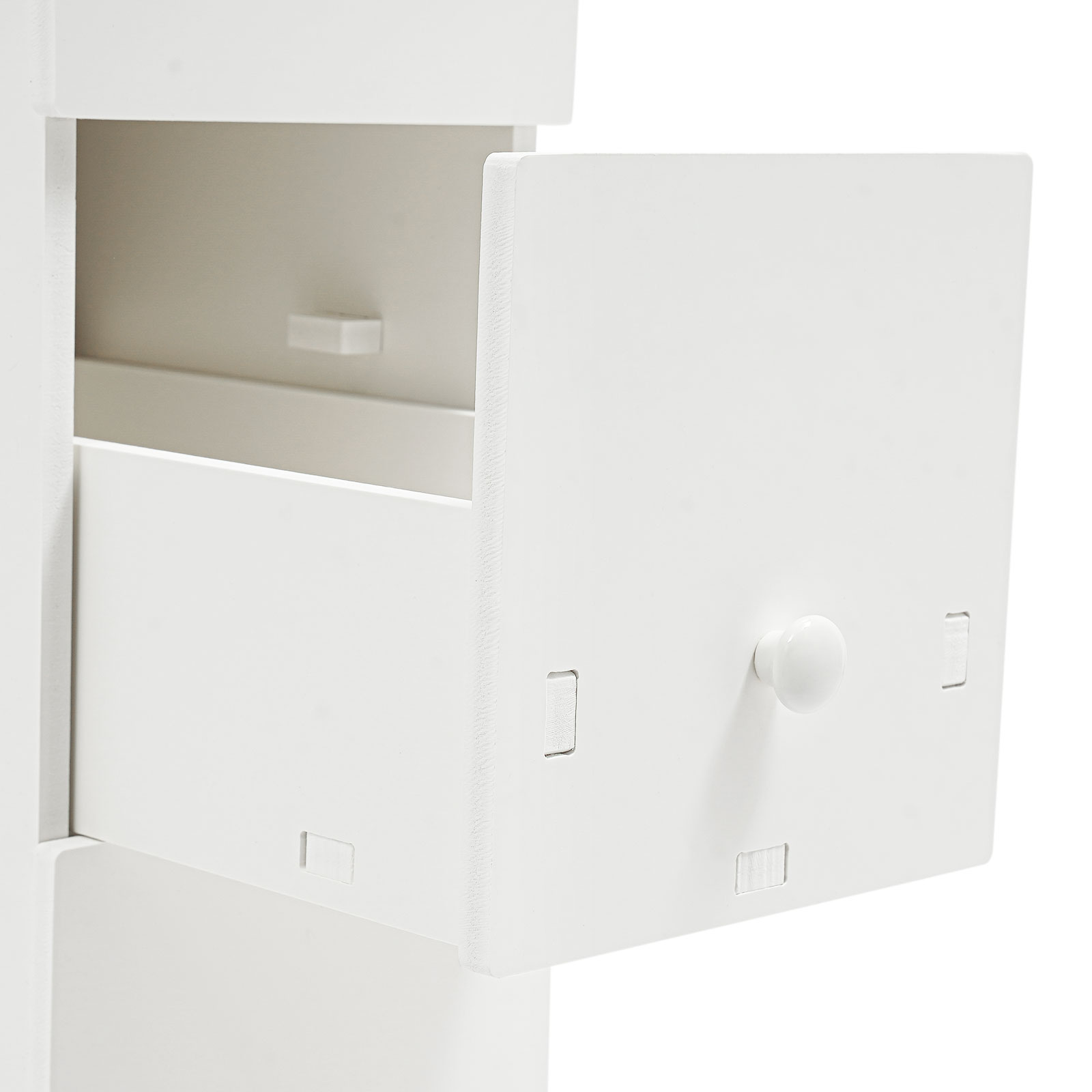 19 cm wide bathroom cabinet, toilet side cabinet - white BG231 brushless