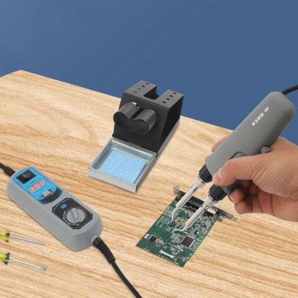 120W 938D Mini Soldering Station Digital Screen Portable Hot Tweezers BGA SMD Soldering Station 220V Portable YIHUA 938D Hot Tweezers Mini
