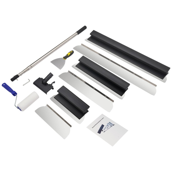 Drywall skimming tool set, Drywall tools, Drywall scraping blades with extension handle (30/50/80CM)