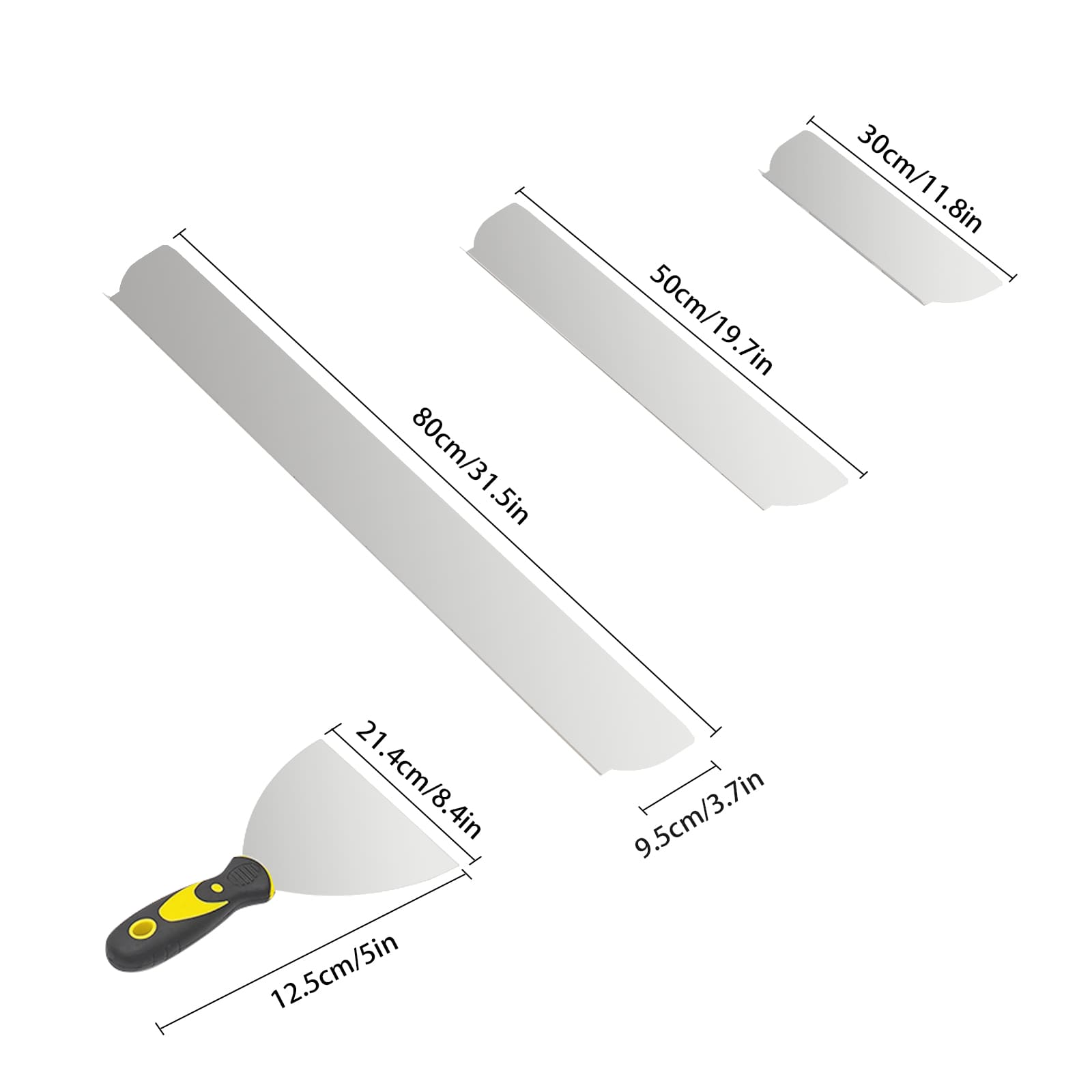 Drywall skimming tool set, Drywall tools, Drywall scraping blades with extension handle (30/50/80CM) Drywall skimming tool set, Drywall tools, Drywall scraping blades with extension handle (30/50/80CM)