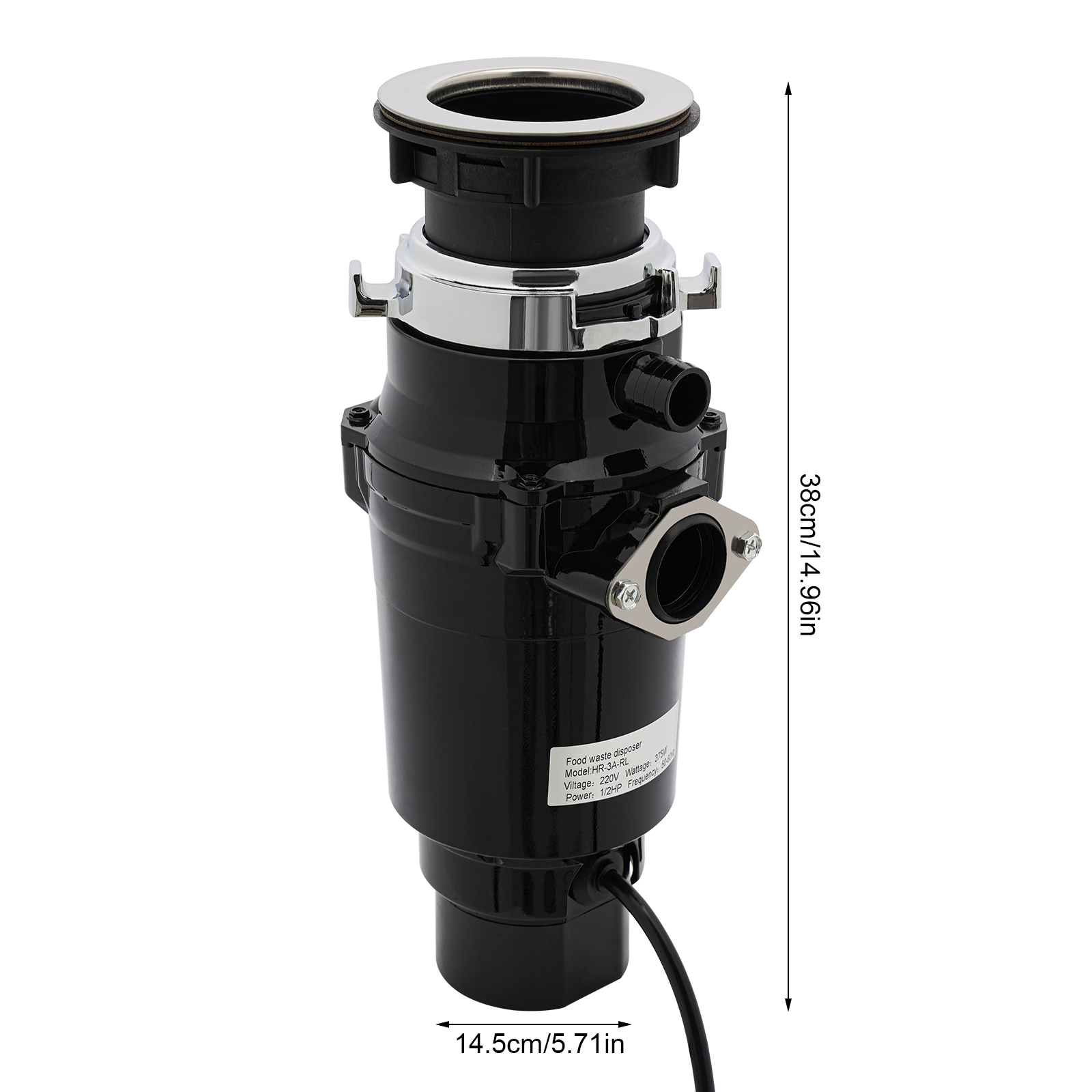 Food Garbage Disposal Food Waste Disposer Kitchen Sink Garbage Disposer (Black) Food Garbage Disposal Food Waste Disposer Kitchen Sink Garbage Disposer (Black)