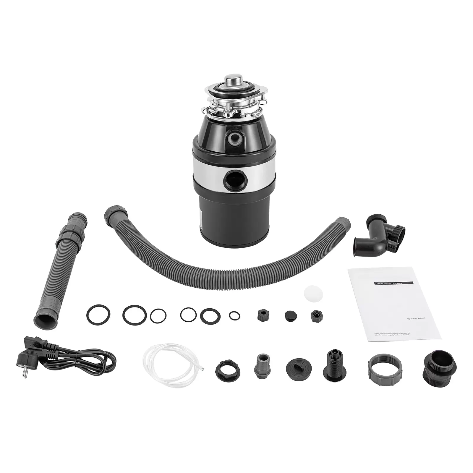 Garbage Disposer Continuous Feed Food Waste Disposer Food Garbage Disposal Machine with 560W Pure Copper Motor Leakproof 3500RPM for Home Kitchen Garbage Disposer Continuous Feed Food Waste Disposer Food Garbage Disposal Machine with 560W Pure Copper Motor Leakproof 3500RPM for Home Kitchen