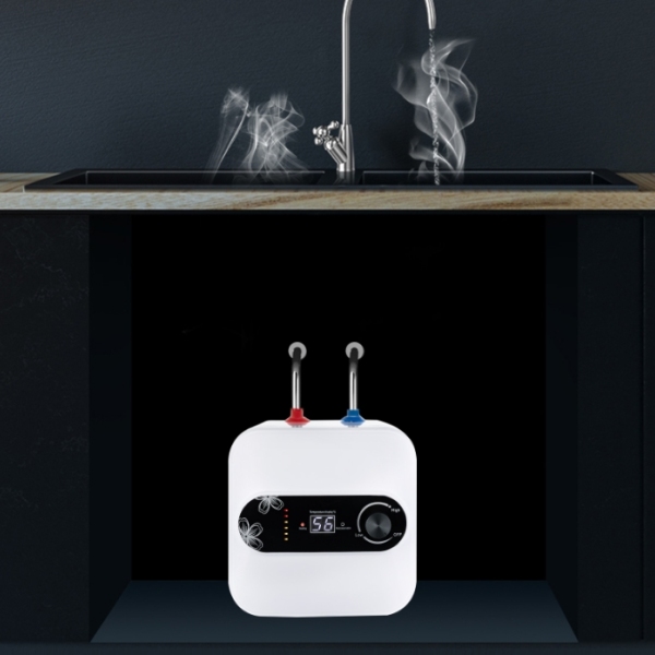 Mini Electric Tankless Water Heater 1500W 220V 8L with LED Temperature Indicator for Kitchen and Bathroom Quick Heating Mini Electric Tankless Water Heater 1500W 220V 8L with LED Temperature Indicator for Kitchen and Bathroom Quick Heating