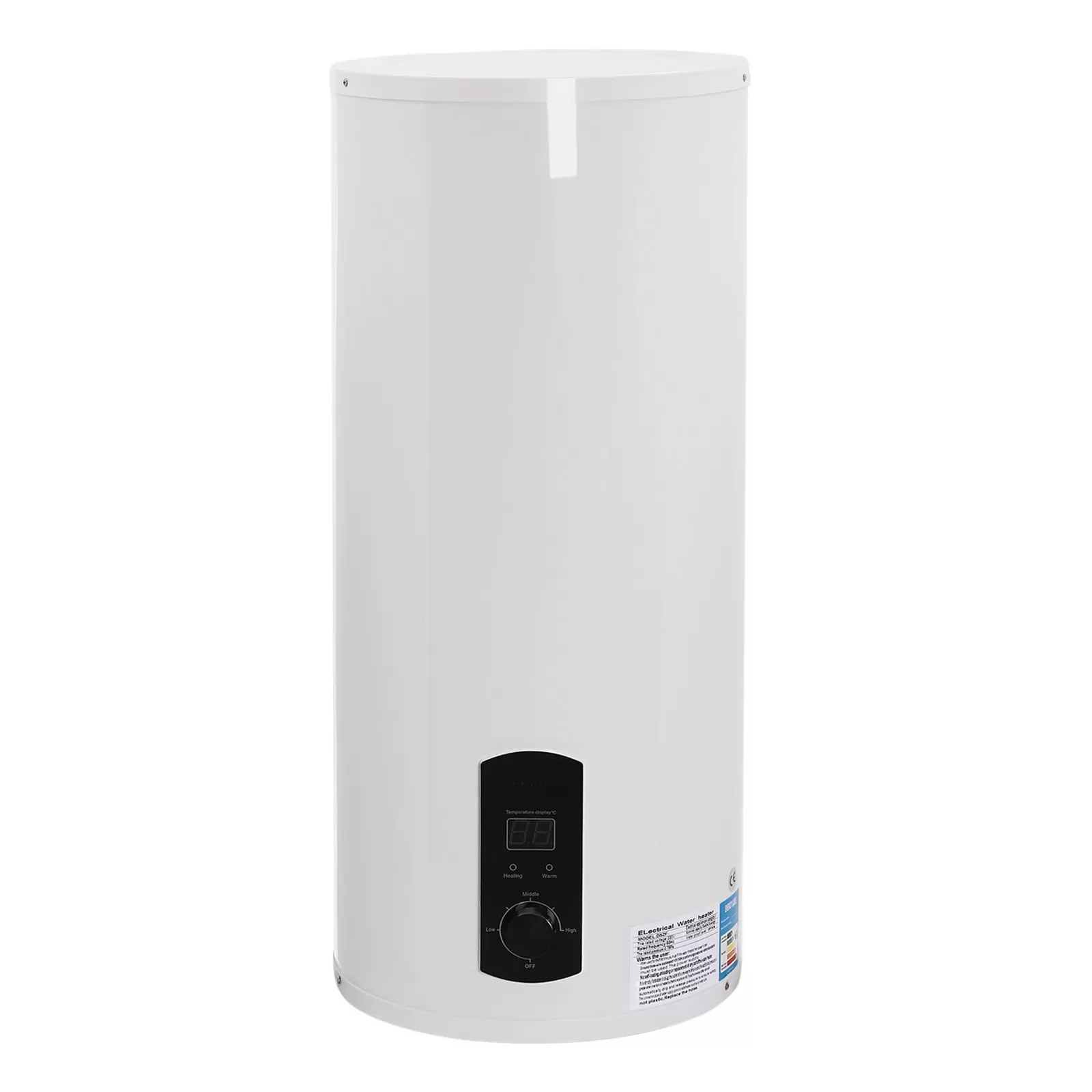 2KW 220V Electric Boiler Electric Storage Hot Water Spreader with Hand Shower 60L Electric Hot Water Heater Boiler Cylinder Storage Tank Heater 13.2gal