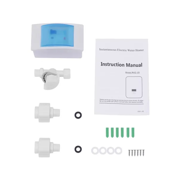 Mini Instant Kitchen Water Heater 6500W, Tankless Shower Water Heater 220V Mini Low Pressure Tank