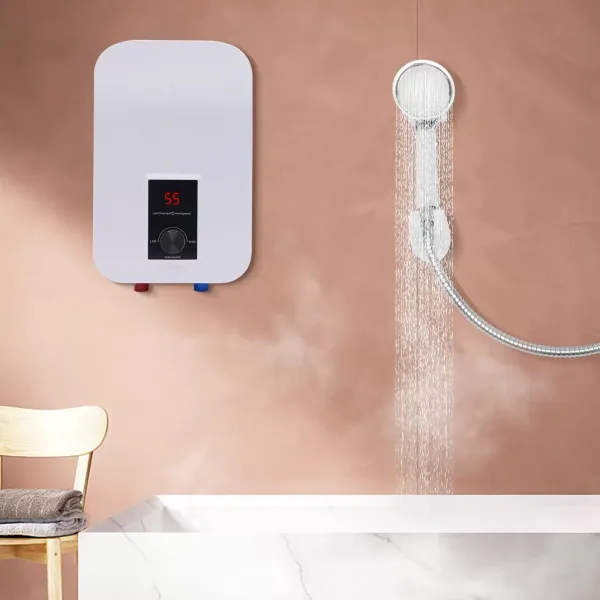 Mini Instant Kitchen Water Heater 6500W, Tankless Shower Water Heater 220V Mini Low Pressure Tank Mini Instant Kitchen Water Heater 6500W, Tankless Shower Water Heater 220V Mini Low Pressure Tank