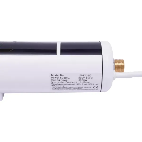 Instantaneous water heater, LED display Mini instantaneous water heater 3500 W