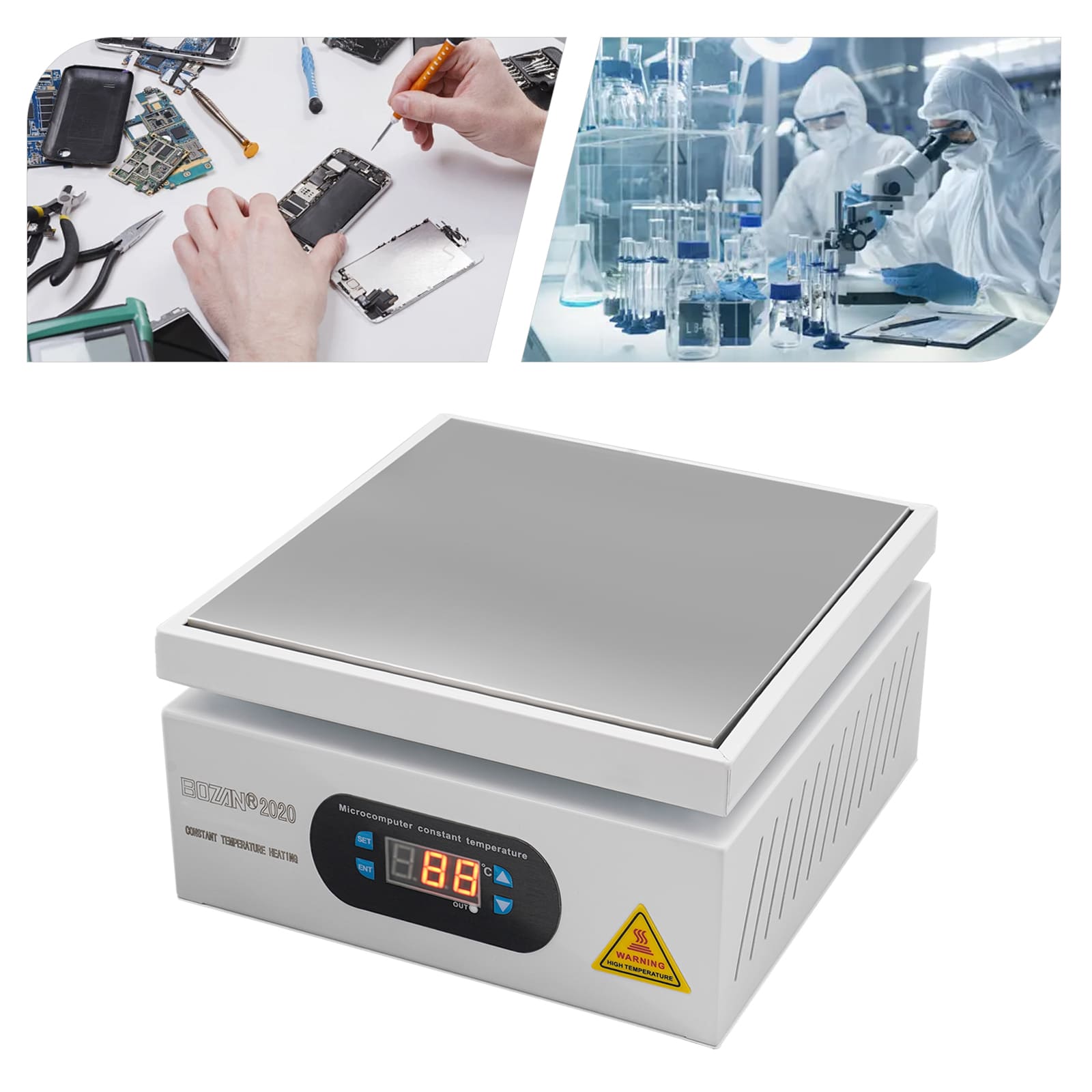 700W Electric Soldering Hot Plate Microcomputer Electric Hot Plate Preheating Welder Hot Plate Used For Splitting Repairing Cell Phone Screens