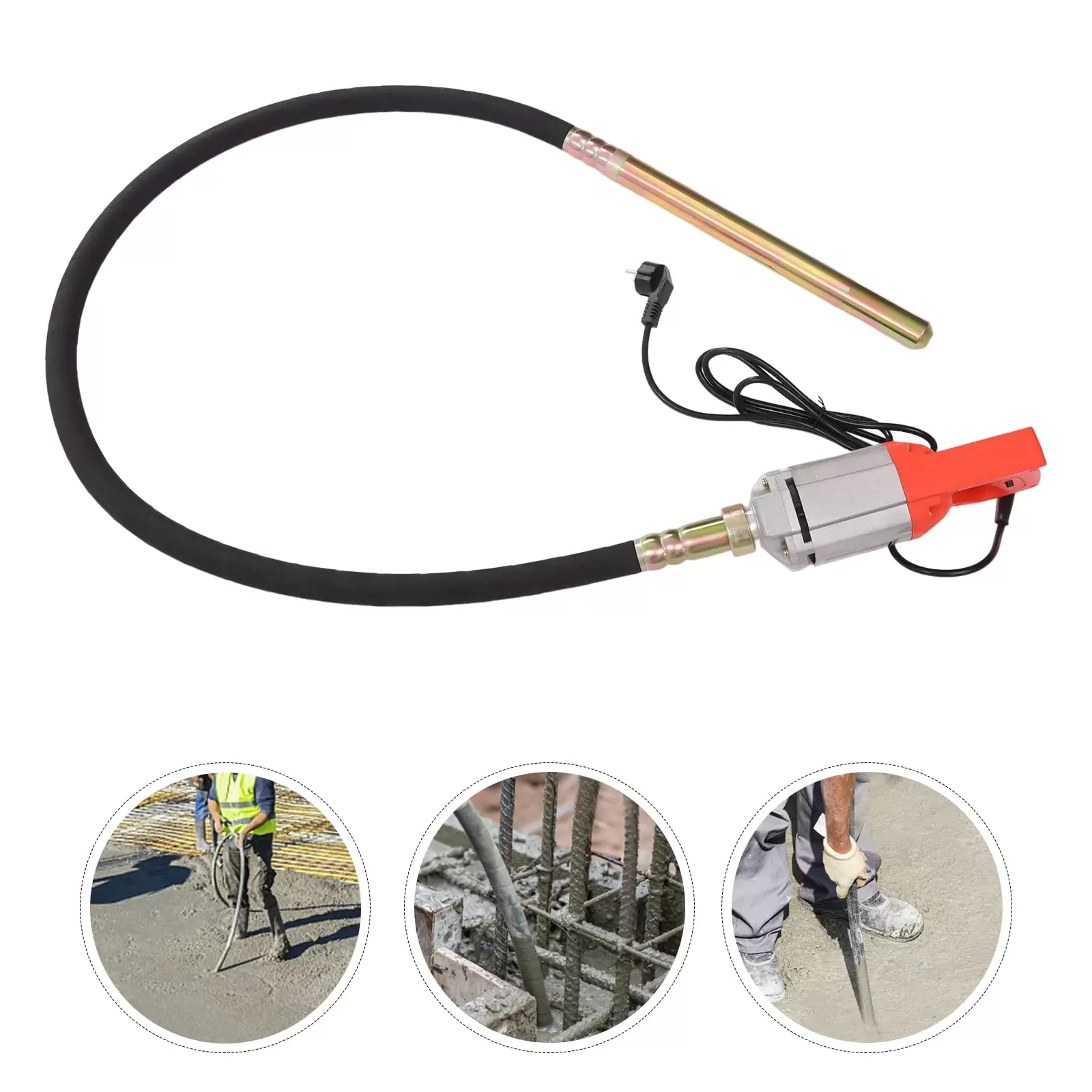 Electric Concrete Agitator 1300W Indoor Vibrator 2m Vibration Rod Length Concrete Vibrator Used In Repair Construction Concrete Column Electric Concrete Agitator 1300W Indoor Vibrator 2m Vibration Rod Length Concrete Vibrator Used In Repair Construction Concrete Column