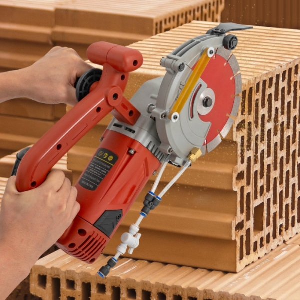 Electric Concrete Saw 4800W, Wall Saw, Monolithic Grooving Machine, Red Electric Concrete Saw 4800W, Wall Saw, Monolithic Grooving Machine, Red