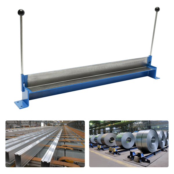 Sheet Metal Brake Used To Bend Carbon Steel Copper Plate Aluminum Plate Soft Aluminum #45 Steel Durable Metal Sheets 43.3*7*5.9inch Blue