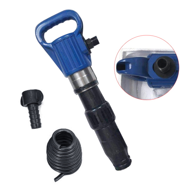Air Chipping Hammer Pneumatic Concrete Breaking Pick Used For Crushing Operations In Reinforced Concrete Construction Cement G15 Permafrost Blue