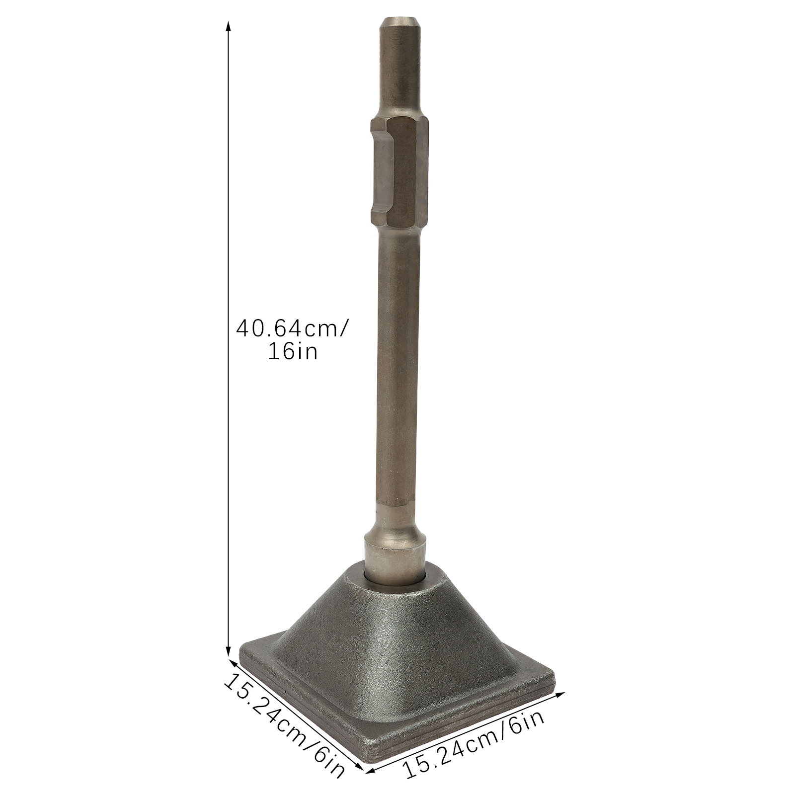 Hex Jack Hammer Tamper Shank and Plate, Tamper Shank and Plate, Hexagonal Rammer Hex Jack Hammer Tamper Shank and Plate, Tamper Shank and Plate, Hexagonal Rammer