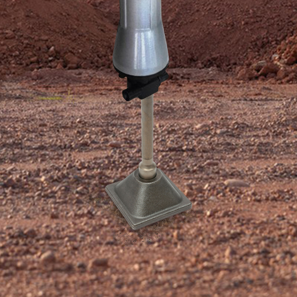 Hex Jack Hammer Tamper Shank and Plate, Tamper Shank and Plate, Hexagonal Rammer