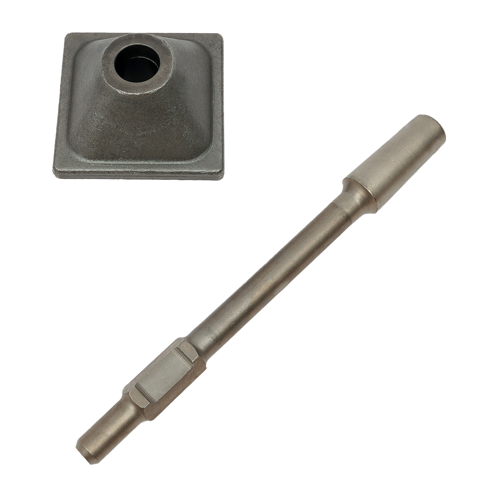 Hex Jack Hammer Tamper Shank and Plate, Tamper Shank and Plate, Hexagonal Rammer Hex Jack Hammer Tamper Shank and Plate, Tamper Shank and Plate, Hexagonal Rammer